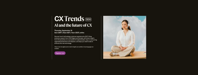 Join Zendesk's Future of CX on September 19th